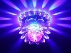 Lampa rotativa multicolora RGB Sunflower LED